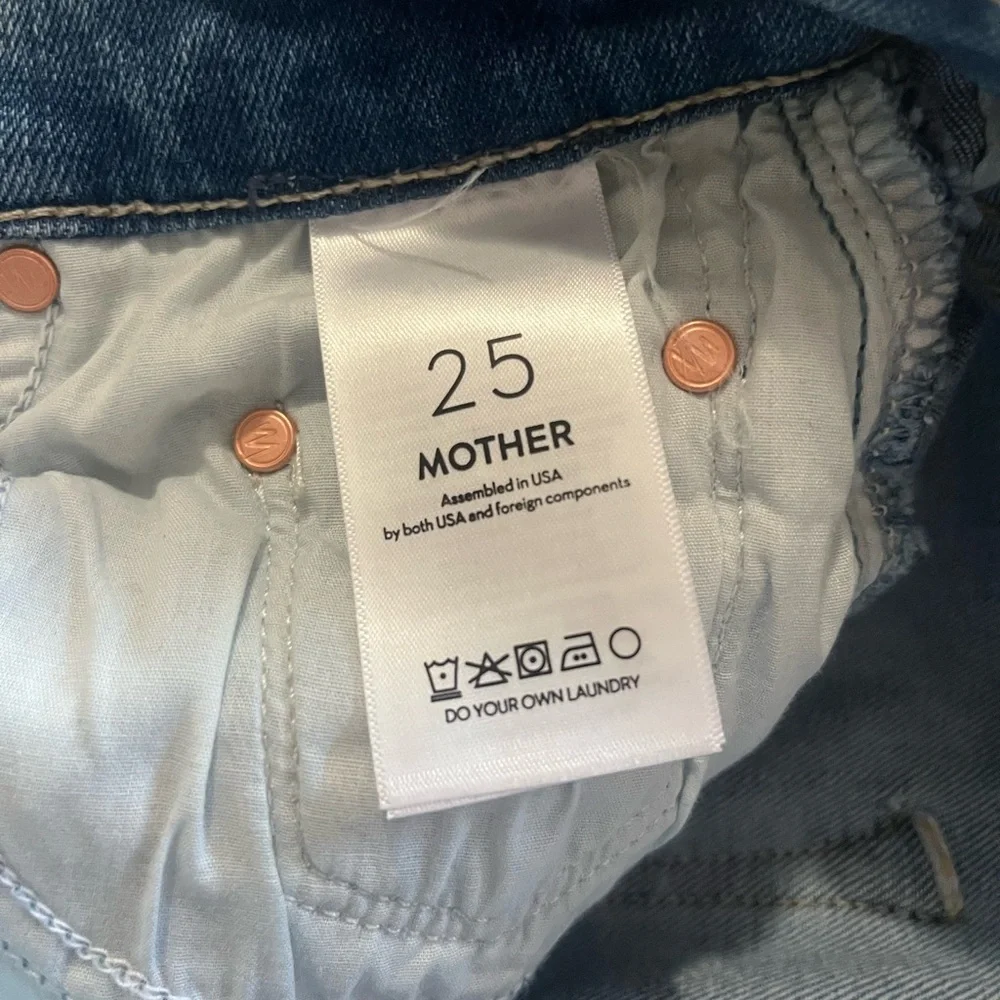 MOTHER Flare Jeans in Classic Blue - Picture 3 of 4